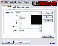 GTA IV Vehicle Colors Editor v1.2