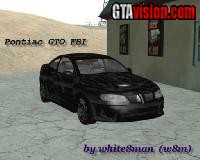 Pontiac GTO FBI '04